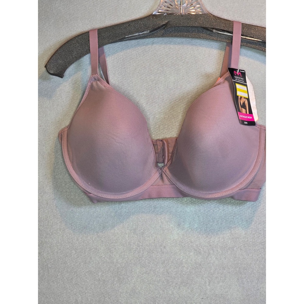 Maidenform Self Expressions Demi Bra 38D Purple Lightweight Mesh Underwire 04174